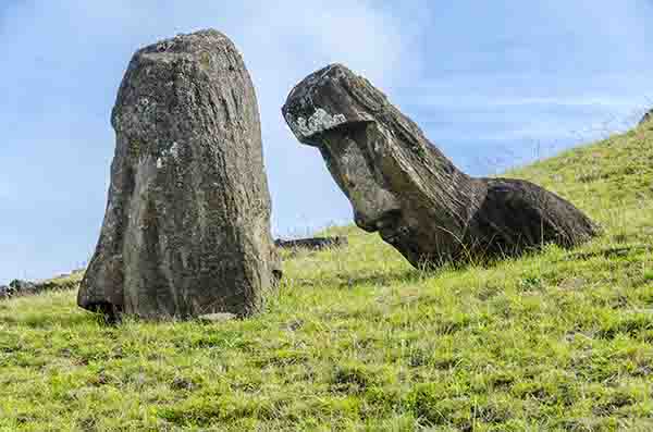 26 - Chile - isla de Rapa Nui o Pascua - Rano Raraku